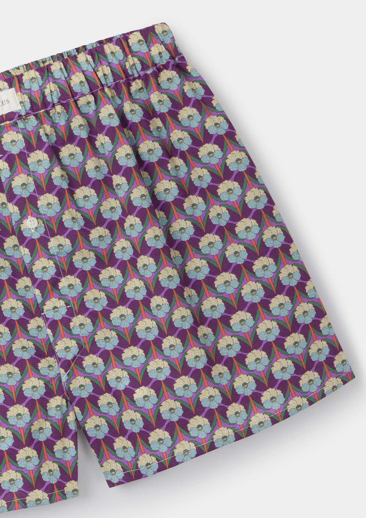 Purple Chevron Boxer Shorts  - Made with Liberty Fabric