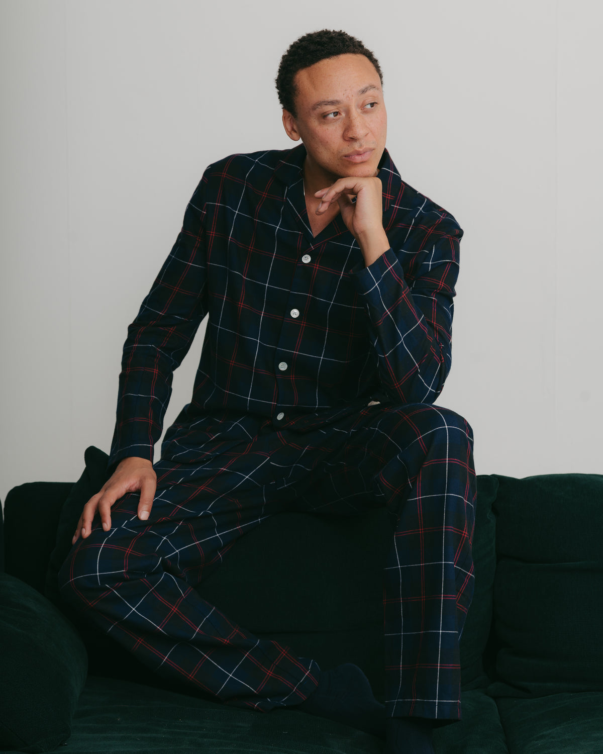 Surplus Navy Flannel Check Pyjamas, Pyjamas - SIRPLUS