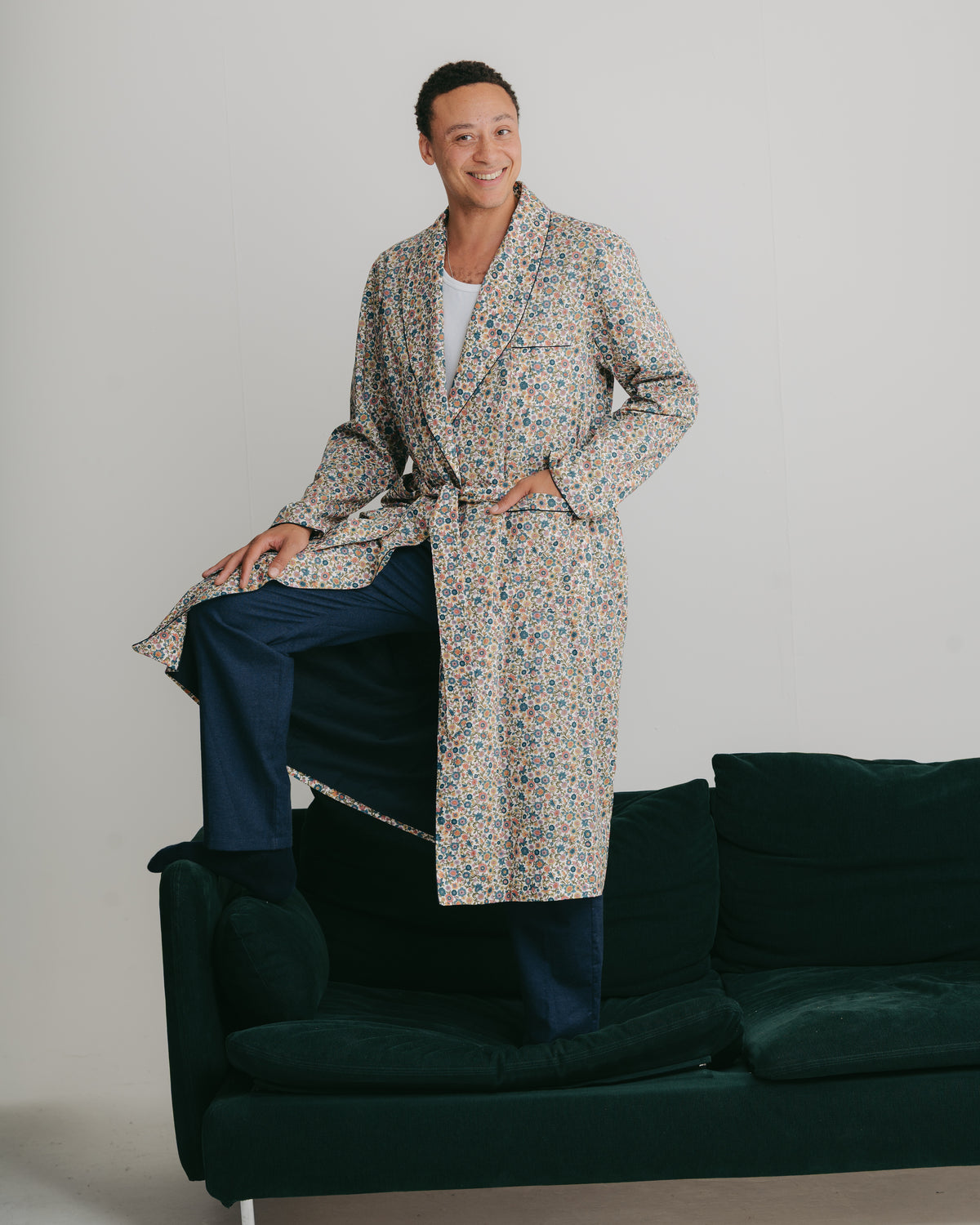 Blossom Cotton Dressing Gown Made with Liberty Fabric, Dressing Gown - SIRPLUS