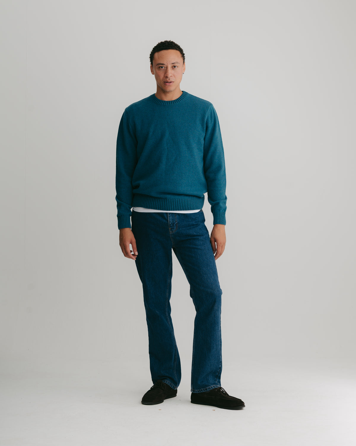 Inchyra Blue Lambswool Crew Neck Jumper, Crew Neck Jumper - SIRPLUS