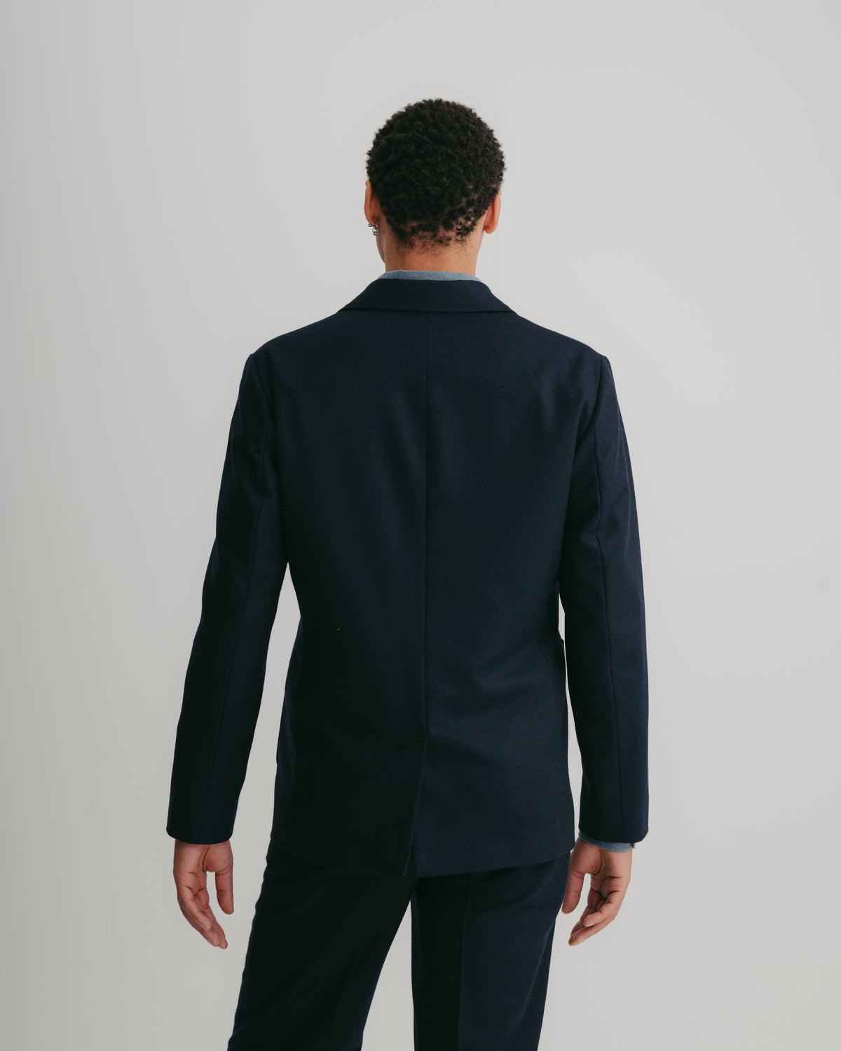 Ink Wool-Cashmere Flannel Blazer, Blazer - SIRPLUS