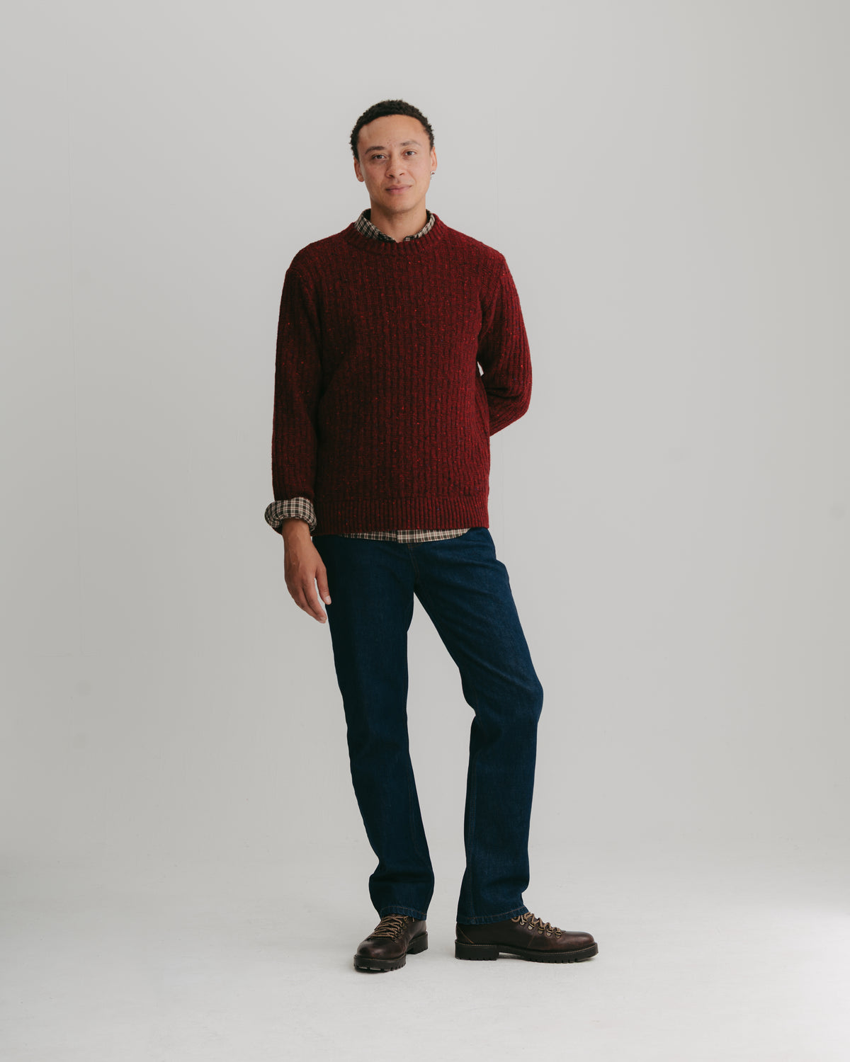 Garnet Deadstock Donegal Jumper