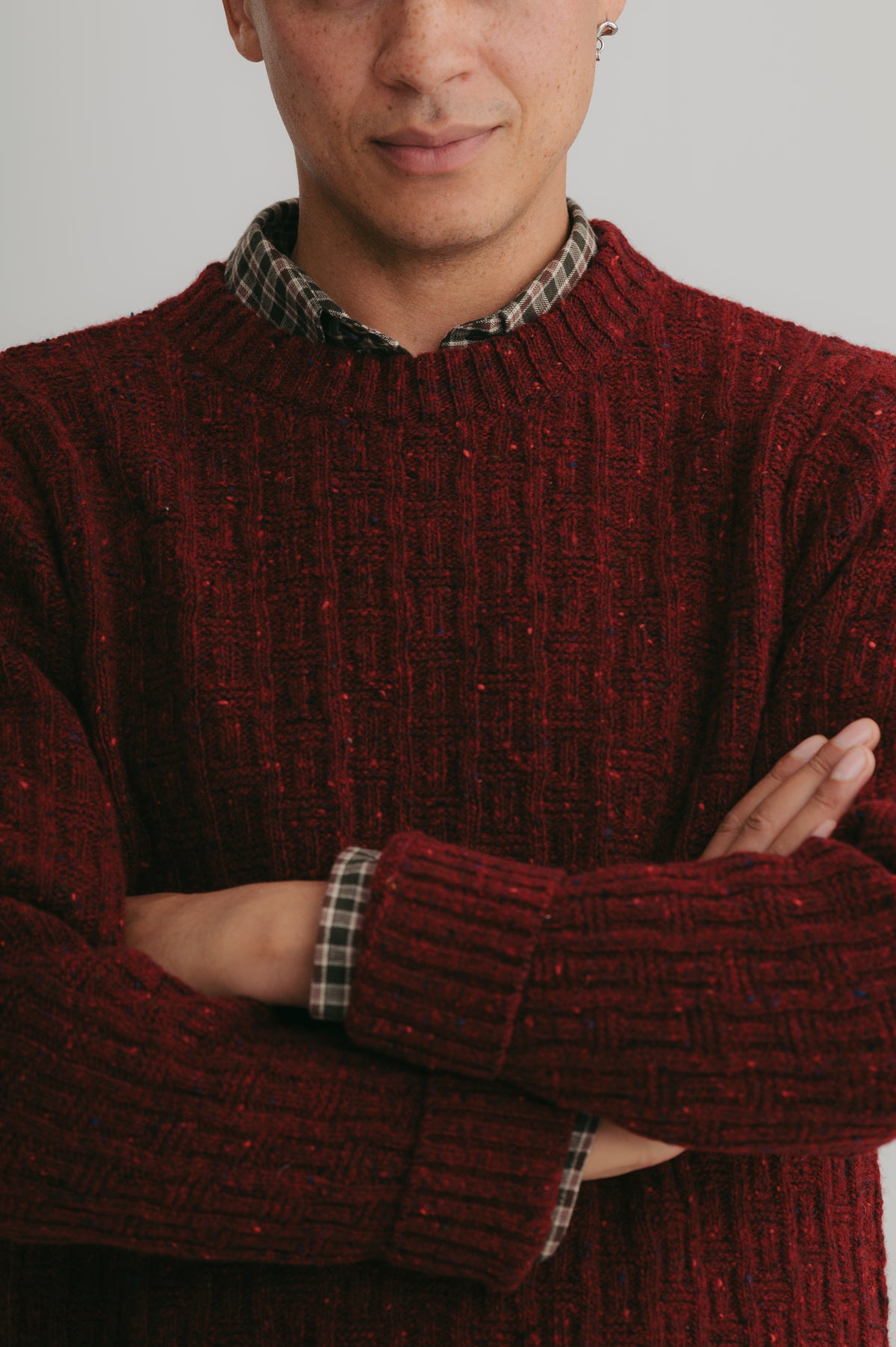 Garnet Deadstock Donegal Jumper