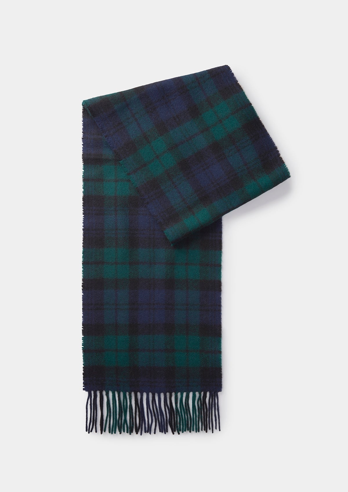 Black Watch Tartan Lambswool Scarf