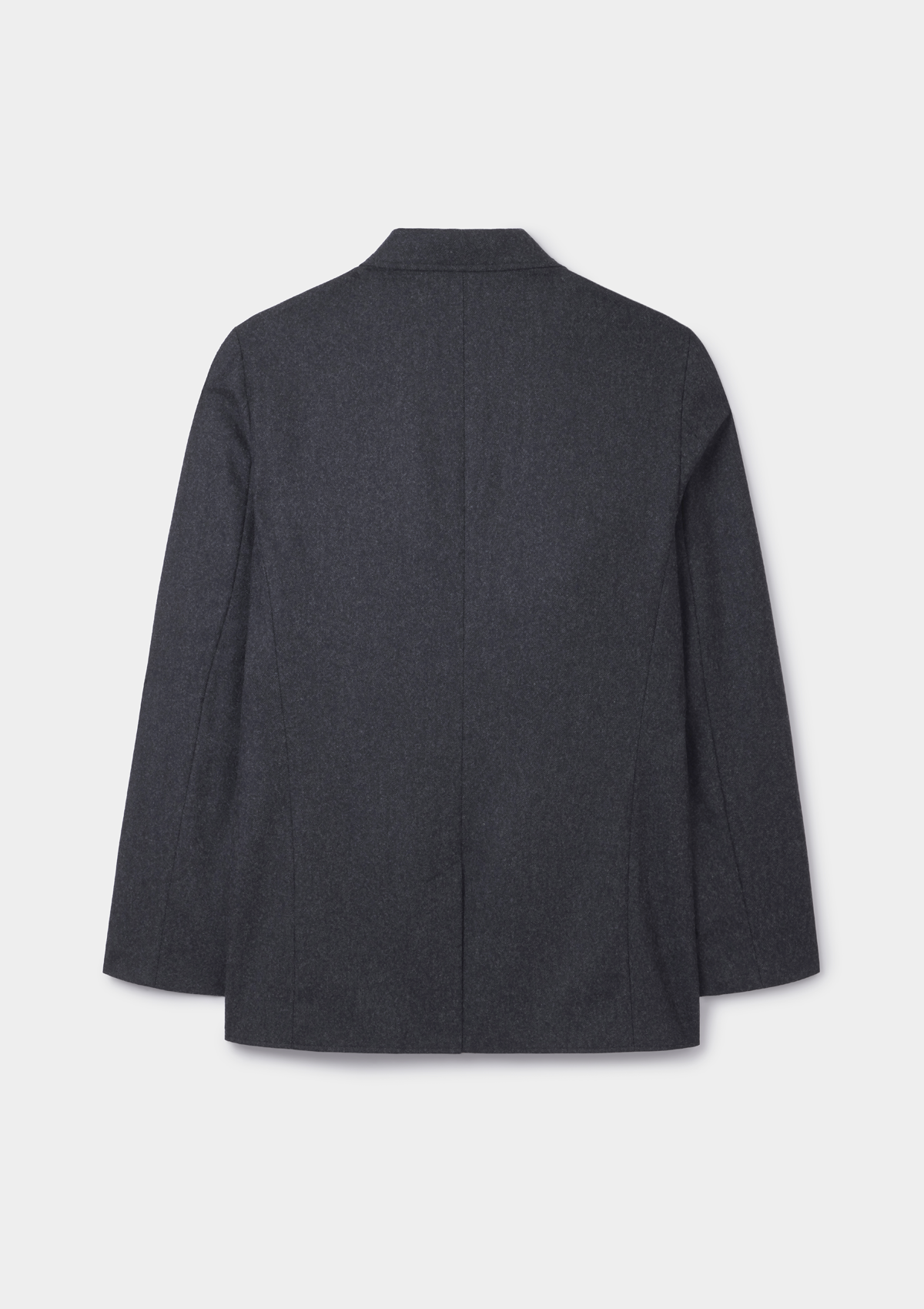 Anthracite Wool-Cashmere Flannel Blazer