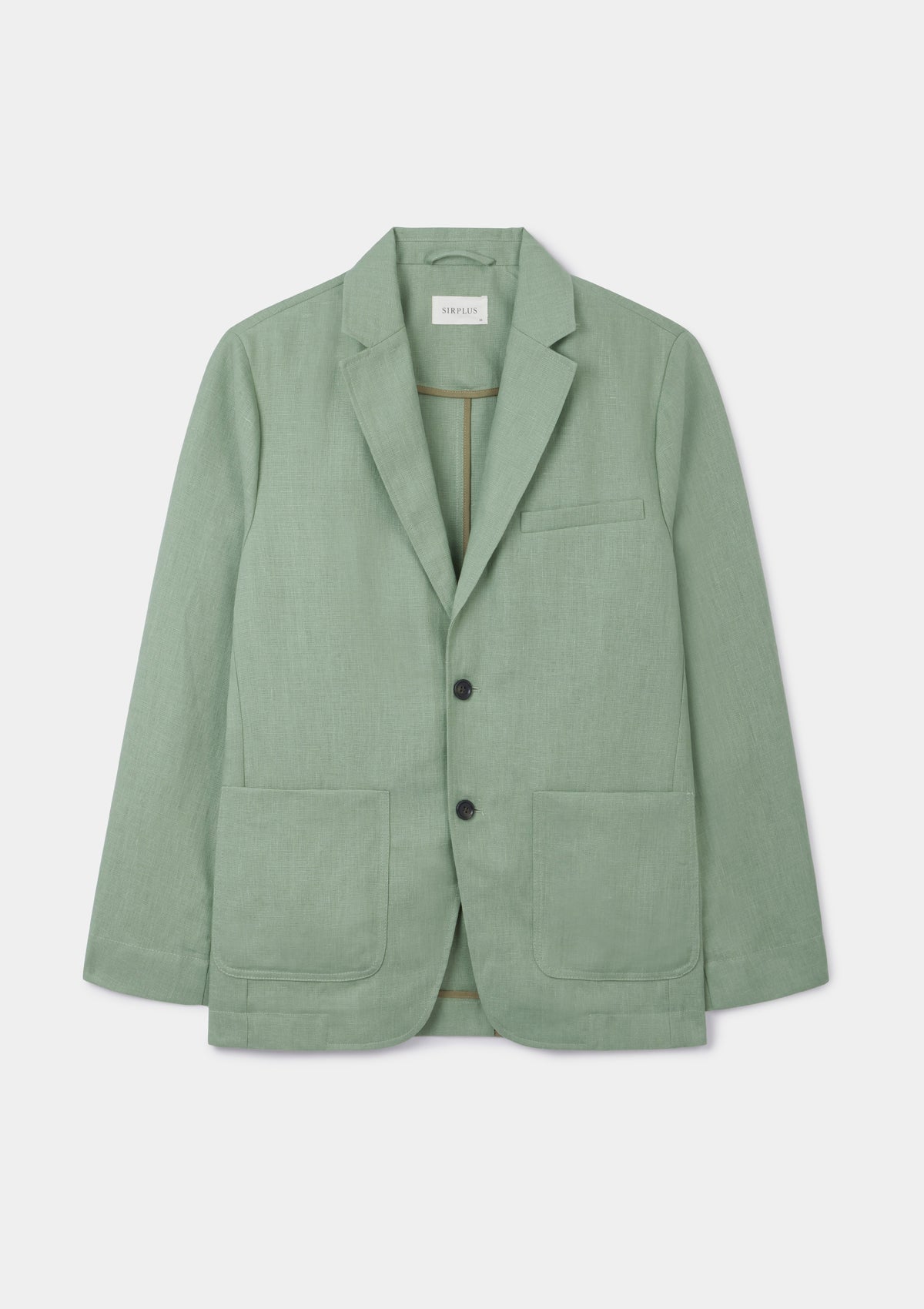Ash Green Linen Blazer, Blazer - SIRPLUS