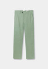 Ash Green Linen Casual Trousers, Chinos - SIRPLUS