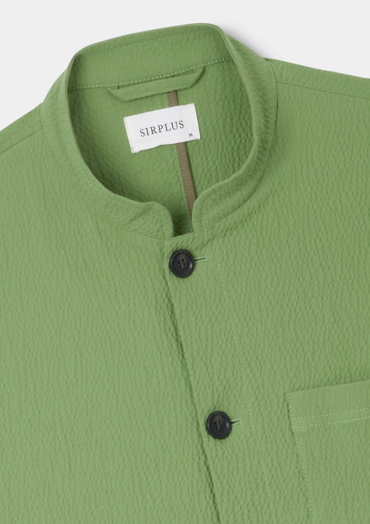 Apple Seersucker Casual Nehru Jacket, Nehru Jacket - SIRPLUS