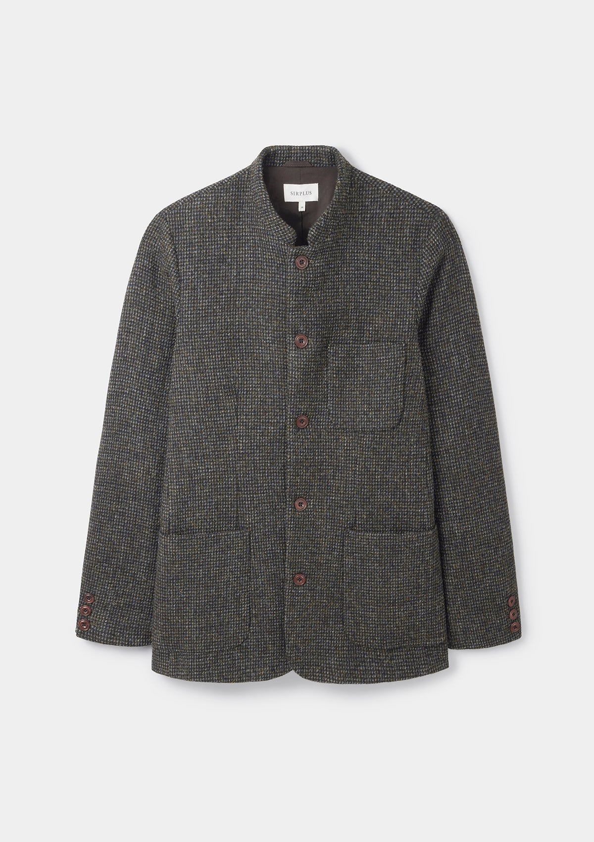 Green Harris Tweed Nehru Jacket | Premium Quality & Style | SIRPLUS