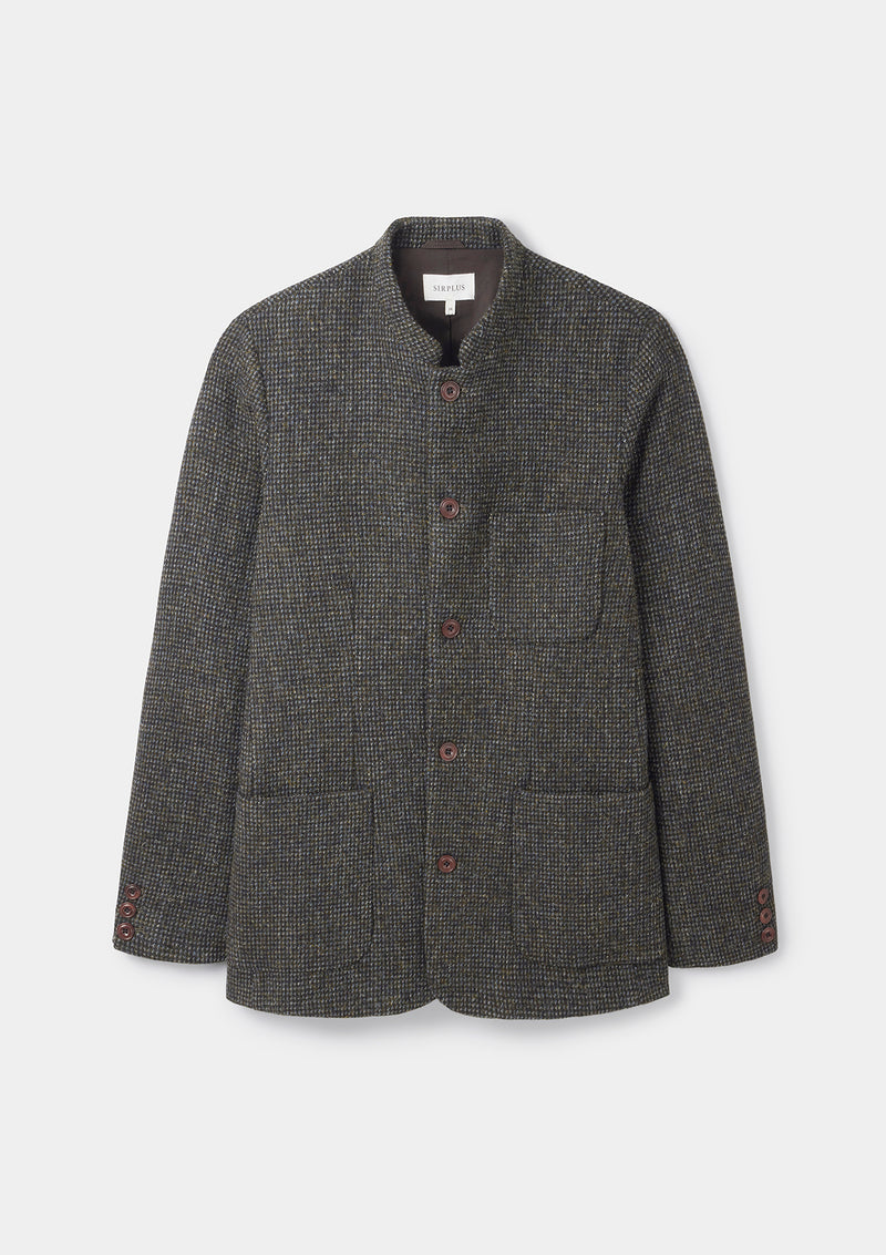 Bark Harris Tweed Nehru Jacket by SIRPLUS