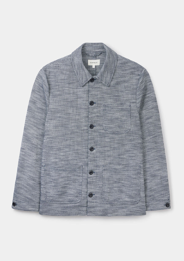 Blue Melange Chore Jacket, Chore Jacket - SIRPLUS