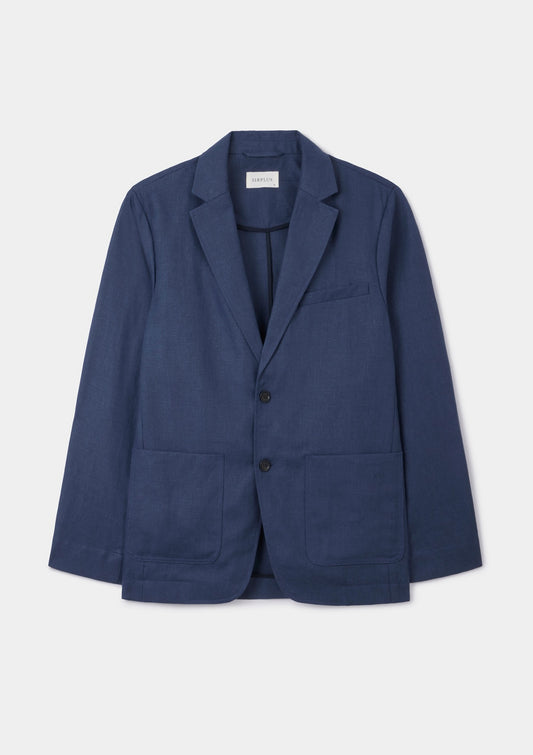 Blue Nights Linen Blazer, Blazer - SIRPLUS