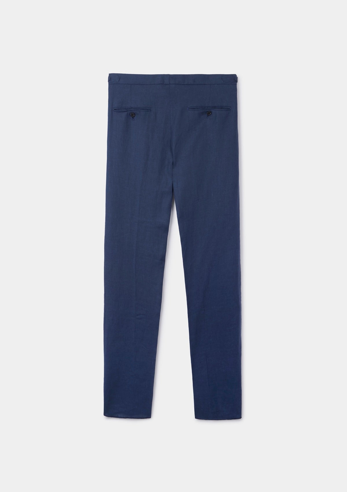 Blue Nights Linen Formal Trousers, Formal Trousers - SIRPLUS