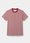 Brick Red Stripe Organic Cotton T-shirt