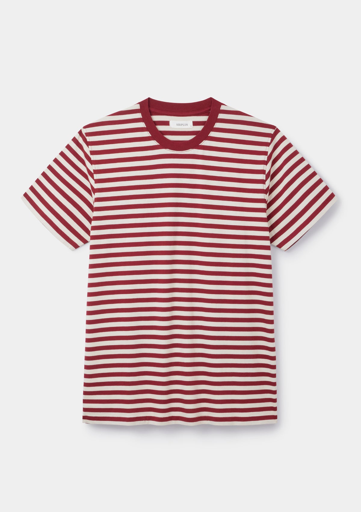 Brick Red Stripe Organic Cotton T-shirt