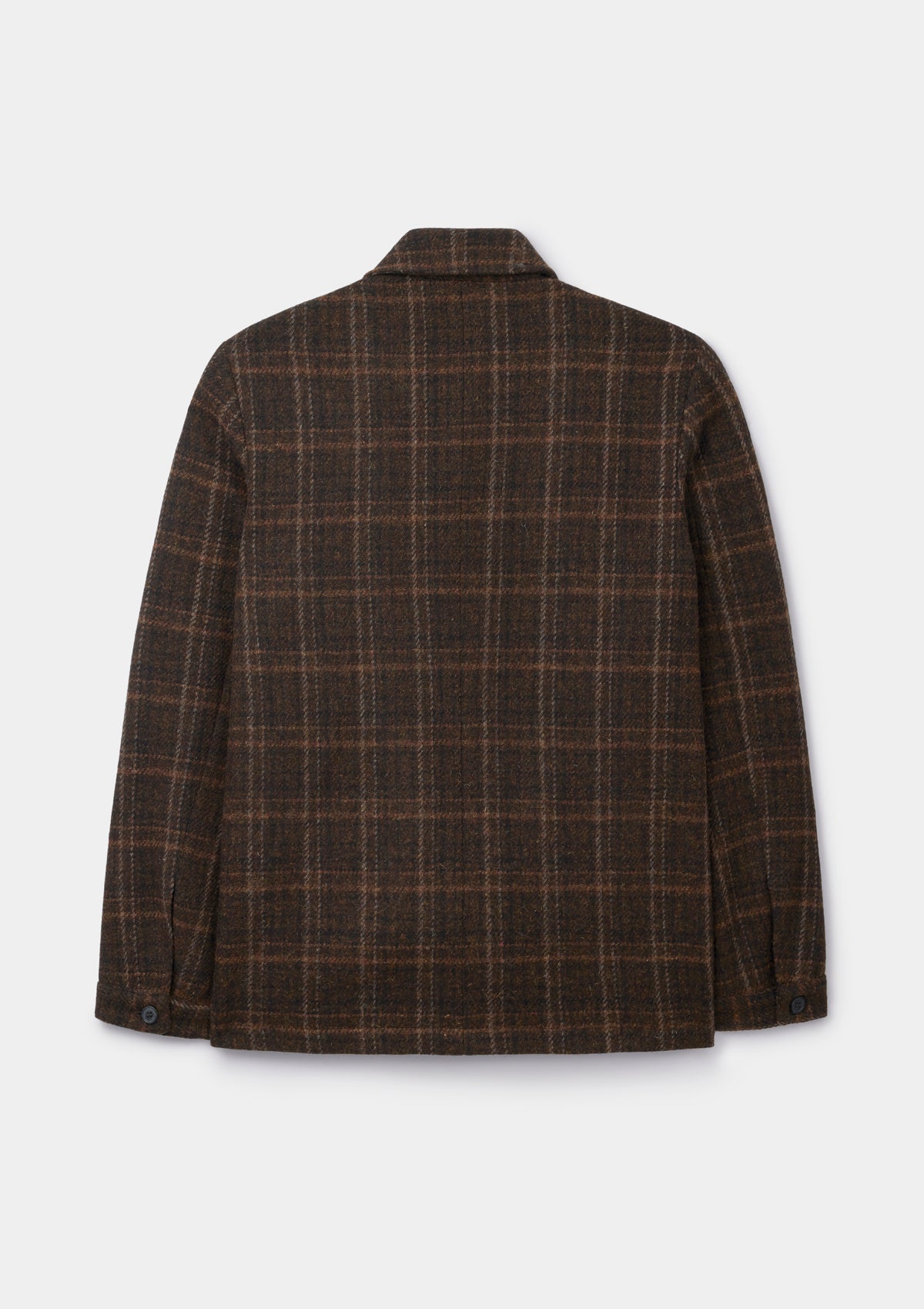Brown Check Harris Tweed Chore Jacket