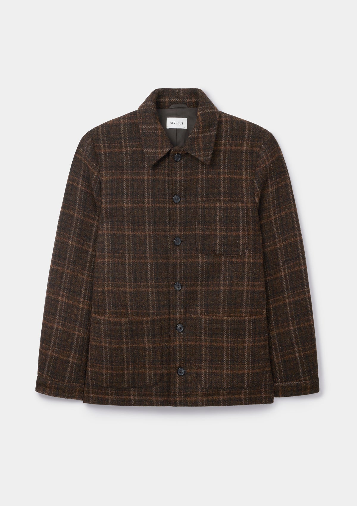 Brown Check Harris Tweed Chore Jacket