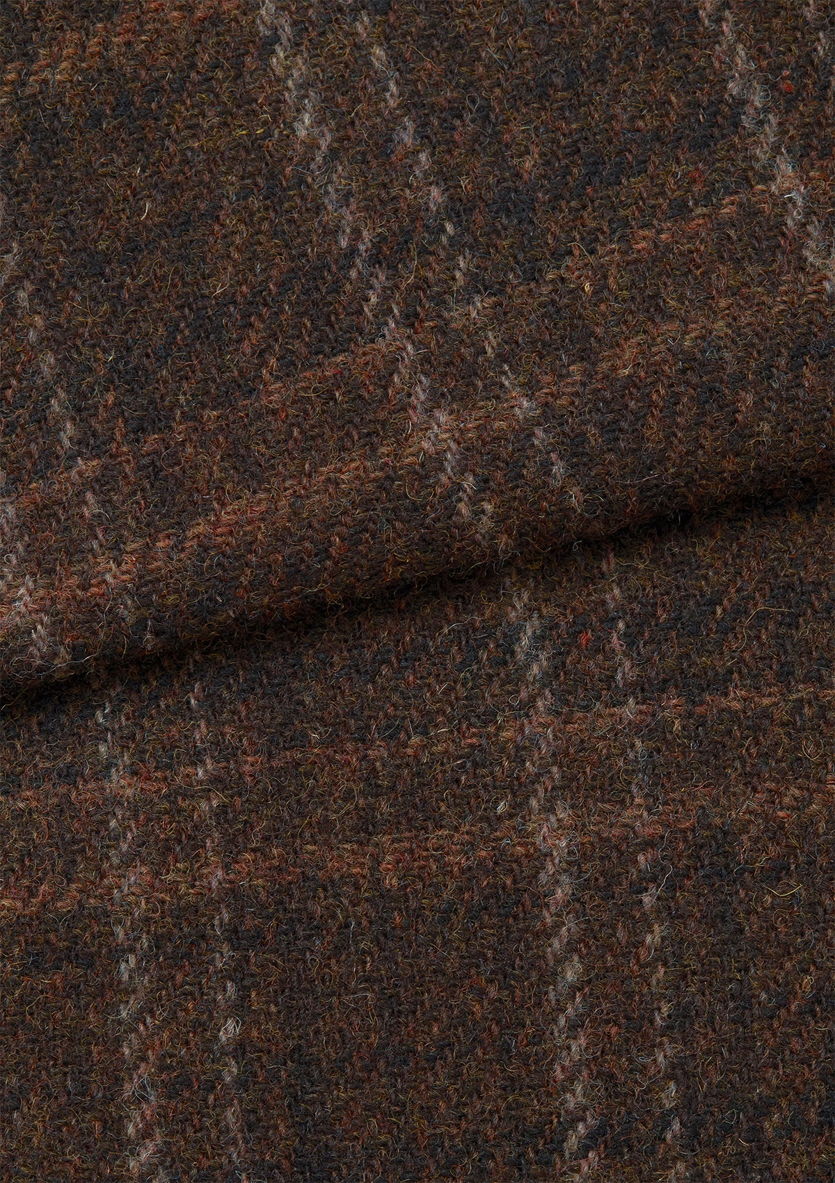 Brown Check Harris Tweed Chore Jacket