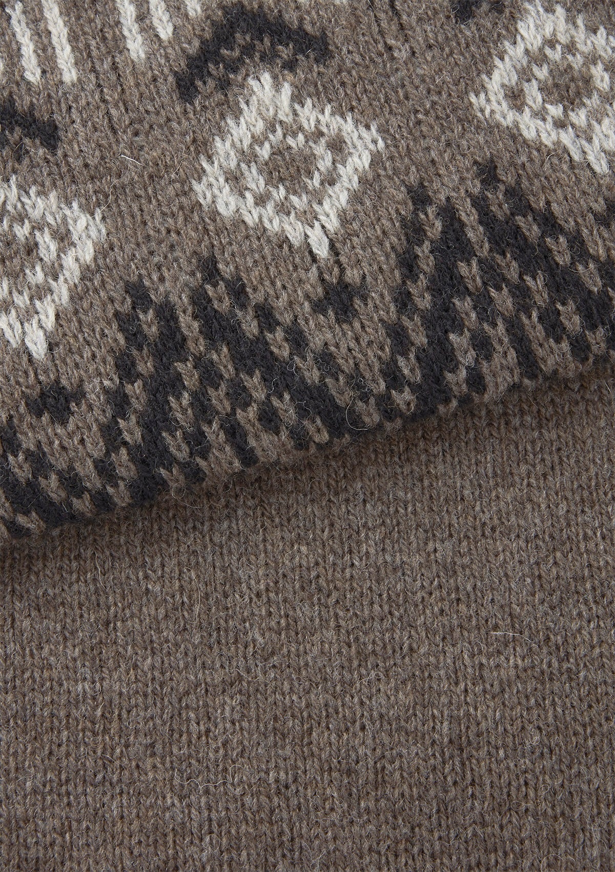 Brown Icelandic Style Lambswool Vest, Knit Vest - SIRPLUS