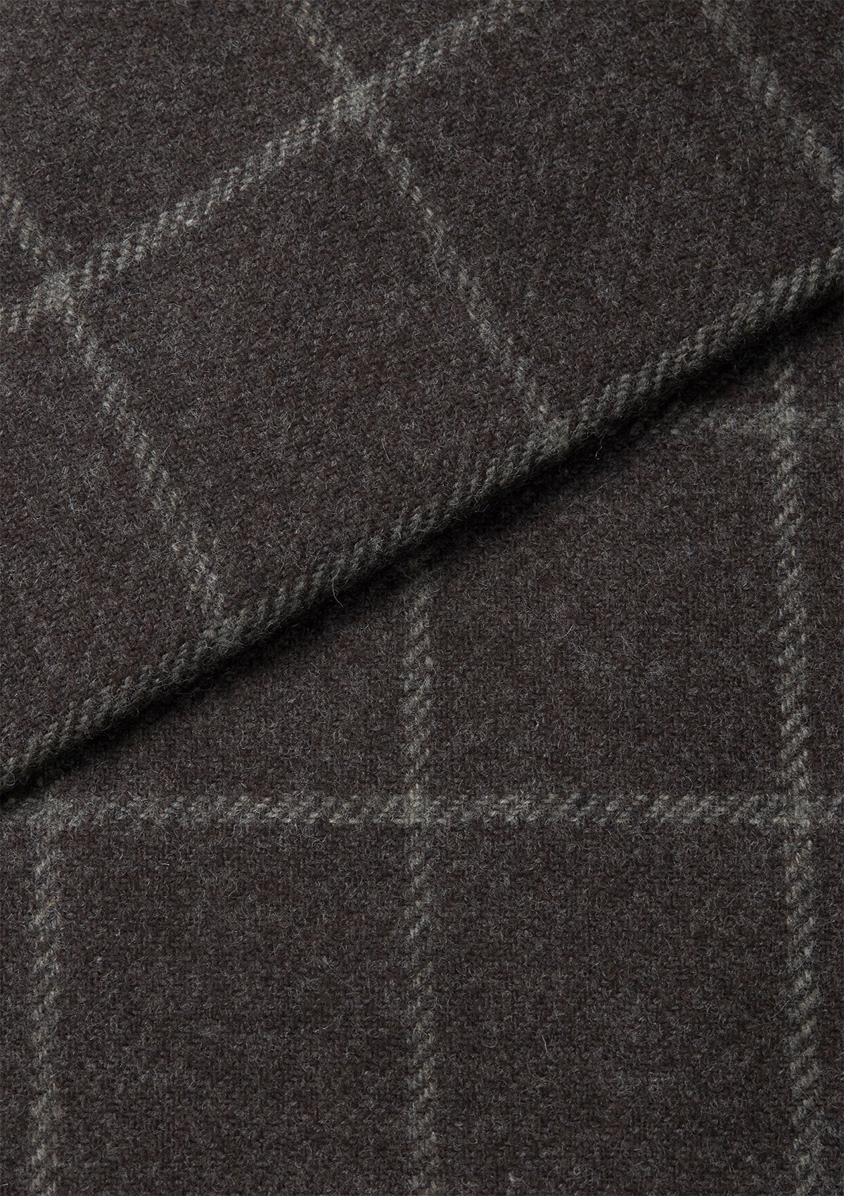 Brown Window Check Zip Jacket