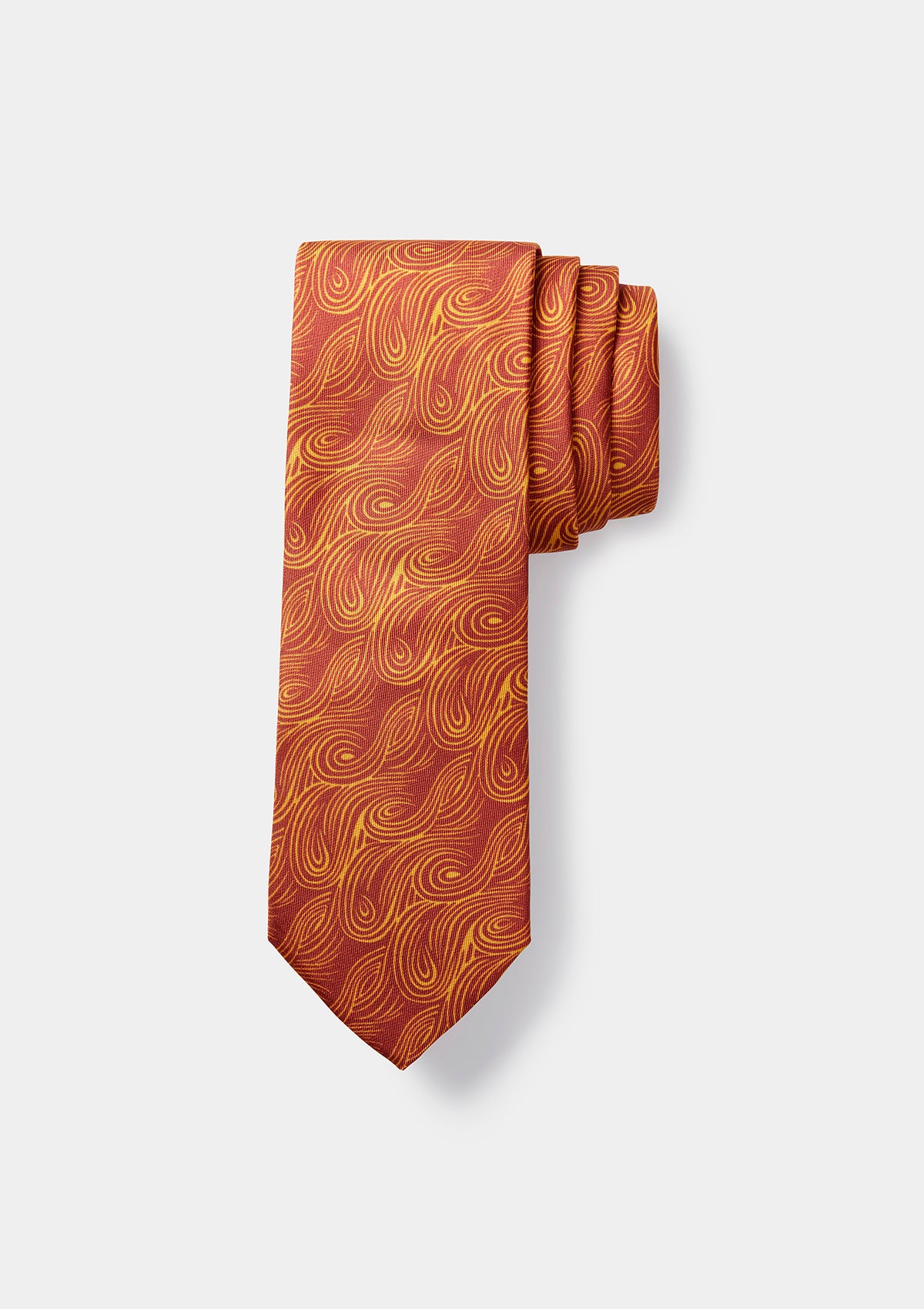 Burgundy Waves Tie by SIRPLUS