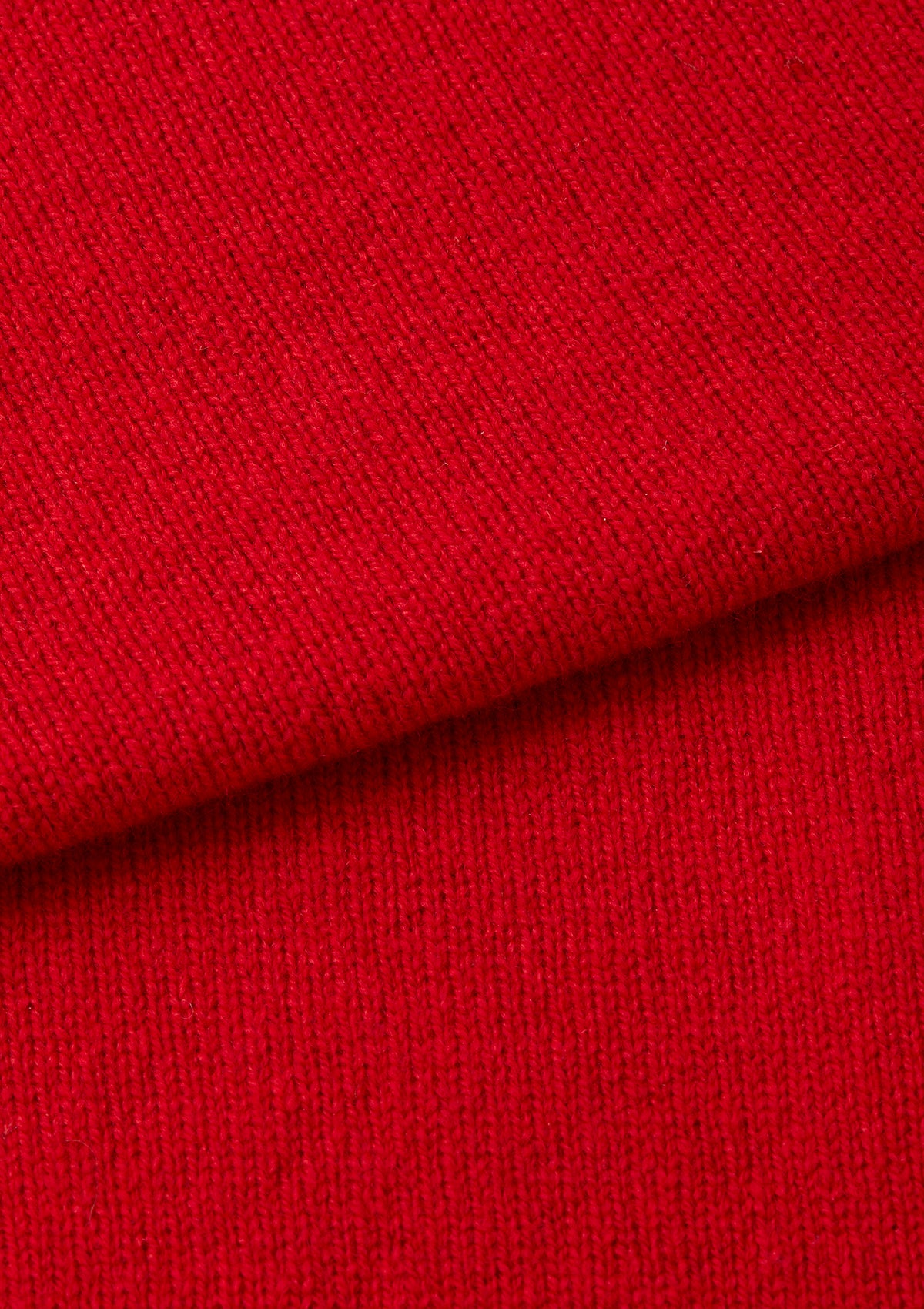 Chilli Red Lambswool Crew Neck Jumper