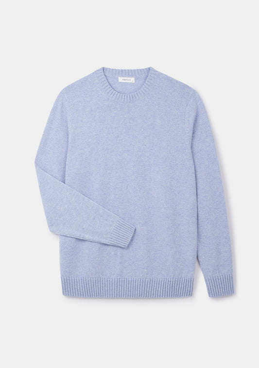 Pale Lavender Lambswool Crew Neck Jumper