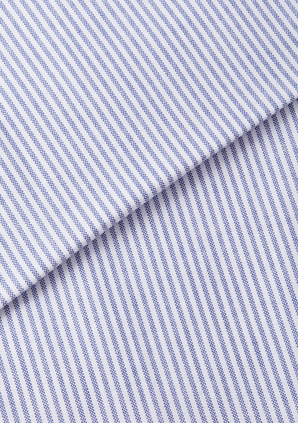 Navy & White Stripe Button-down Shirt, Collar Shirt - SIRPLUS