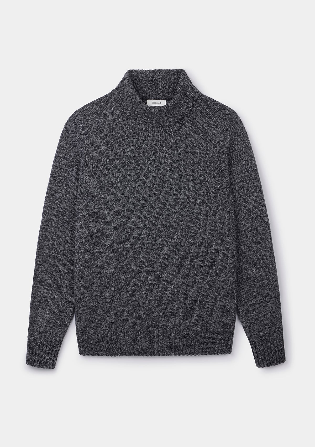 Charcoal Marl Rollneck Jumper, Roll Neck Jumper - SIRPLUS