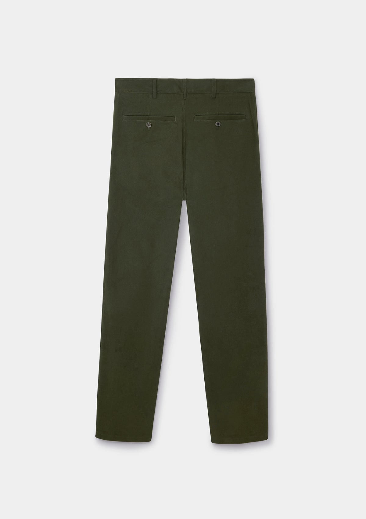 Olive Cotton Twill Chinos, Chinos - SIRPLUS