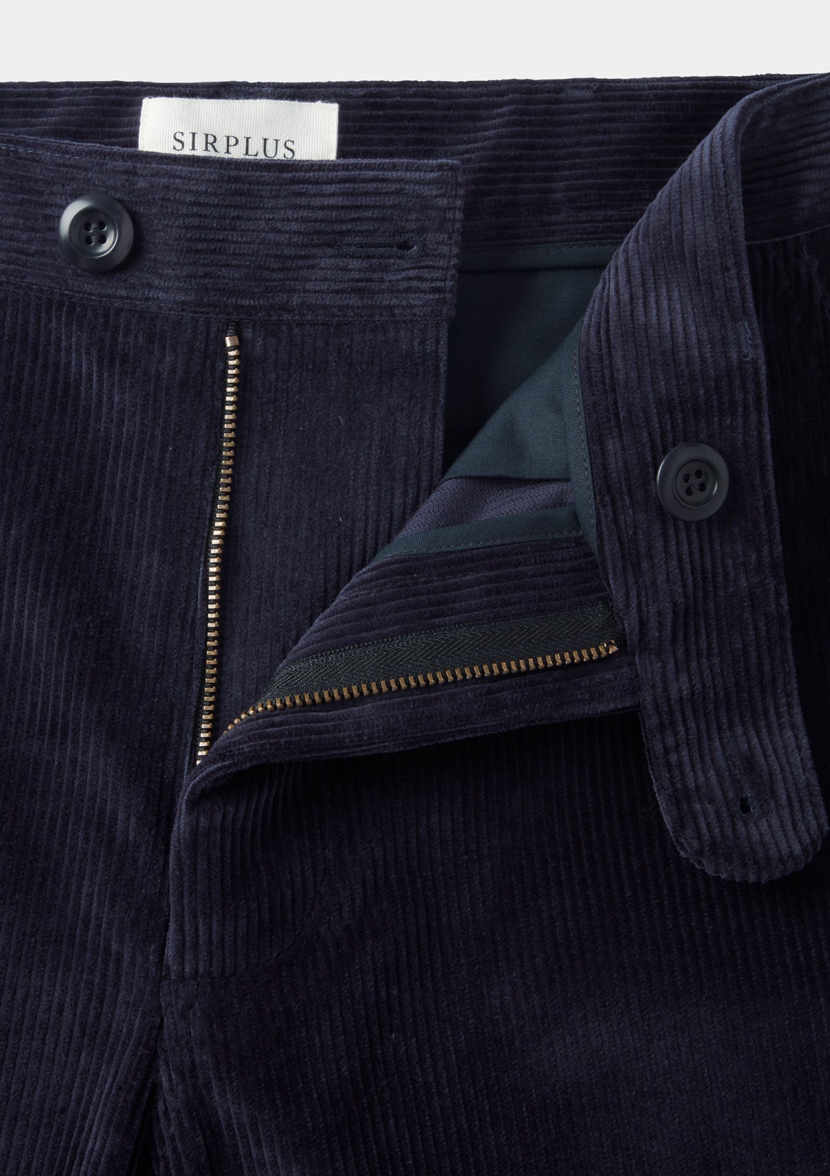 Indigo Cotton-Corduroy Casual Trouser, Chinos - SIRPLUS