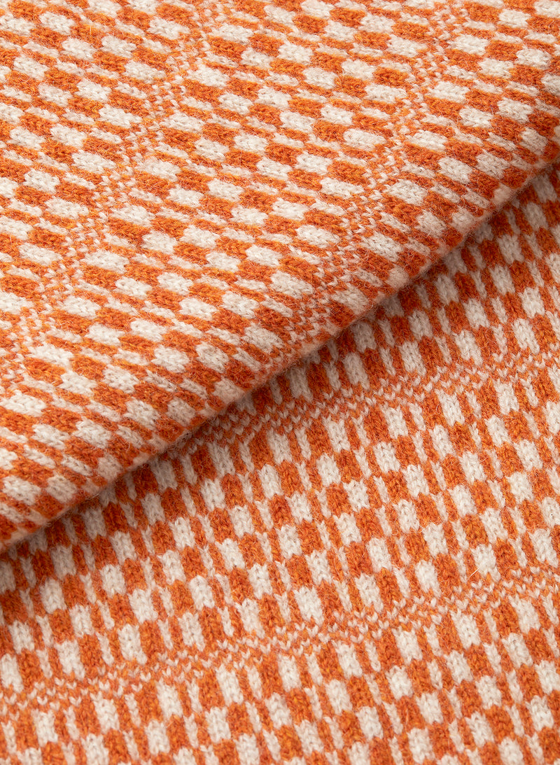 Orange Tile Fair-Isle Vest