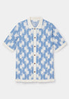 Ceramic Blue Underground Tapestry Jacquard Polo, Polo Shirt - SIRPLUS