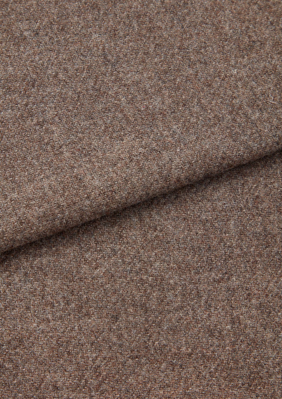 Chestnut Brown Herringbone Nehru Waistcoat