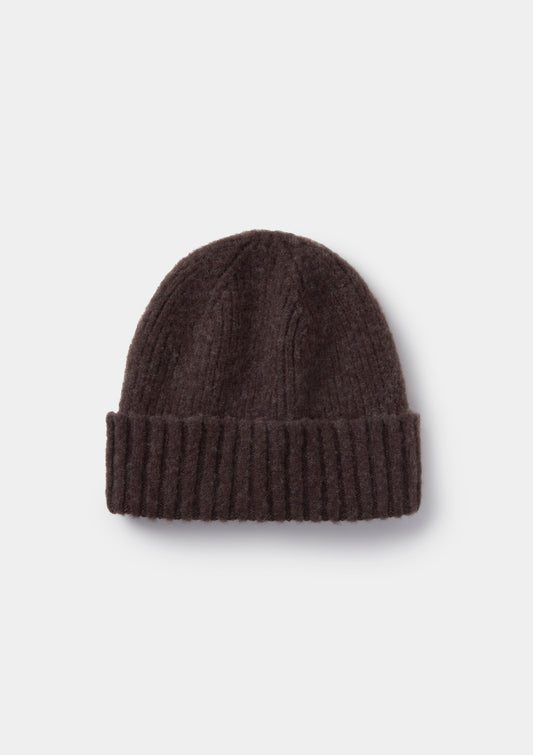 Cocoa Lambswool Beanie, Hat - SIRPLUS