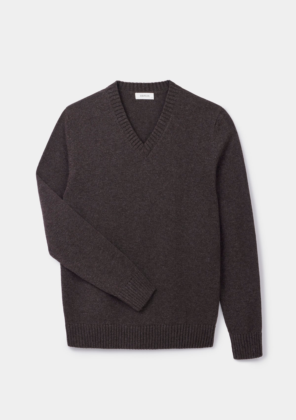 Cocoa Lambswool V-Neck Jumper