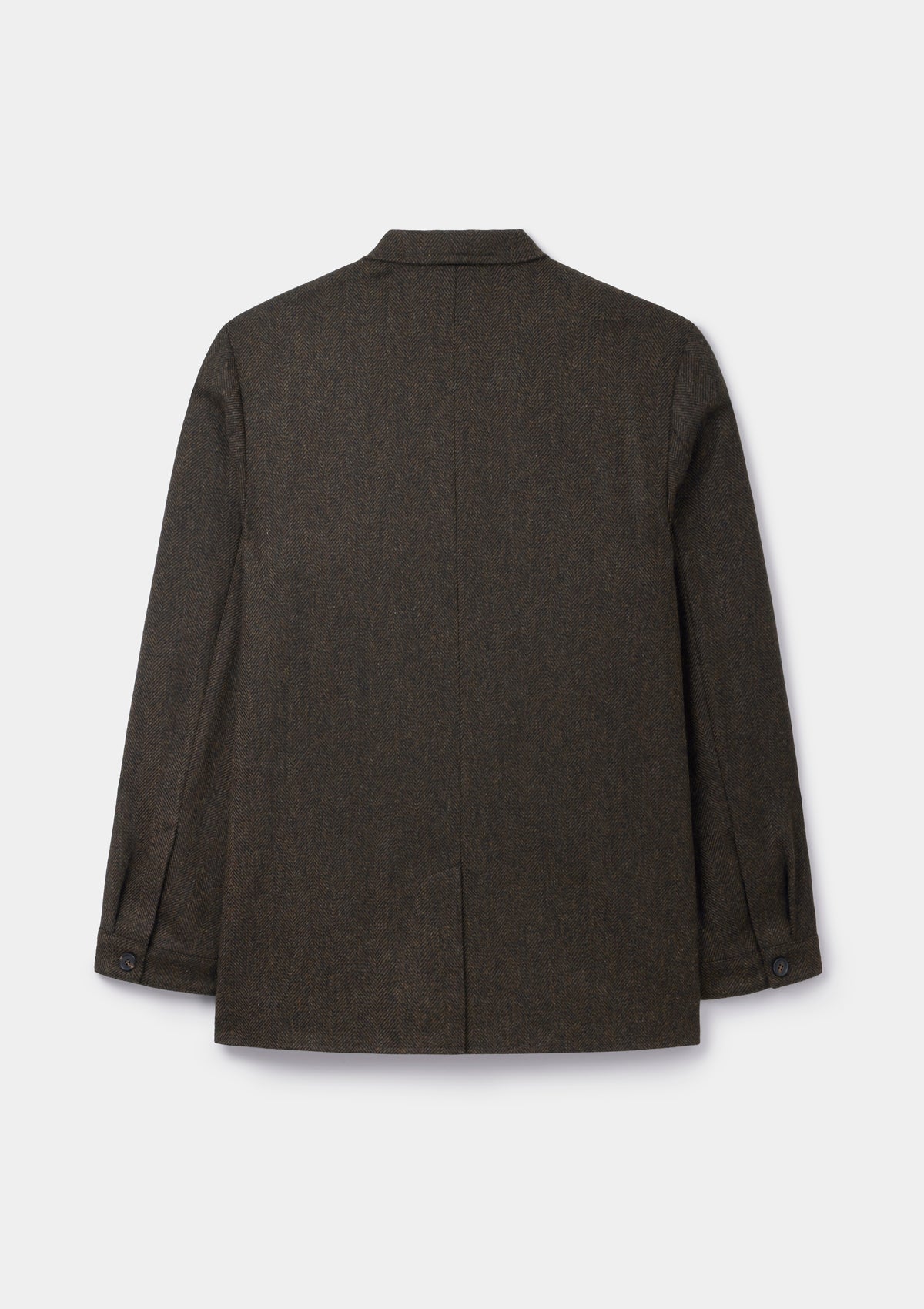 Dark Brown Herringbone Teba Jacket