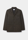 Dark Brown Herringbone Teba Jacket