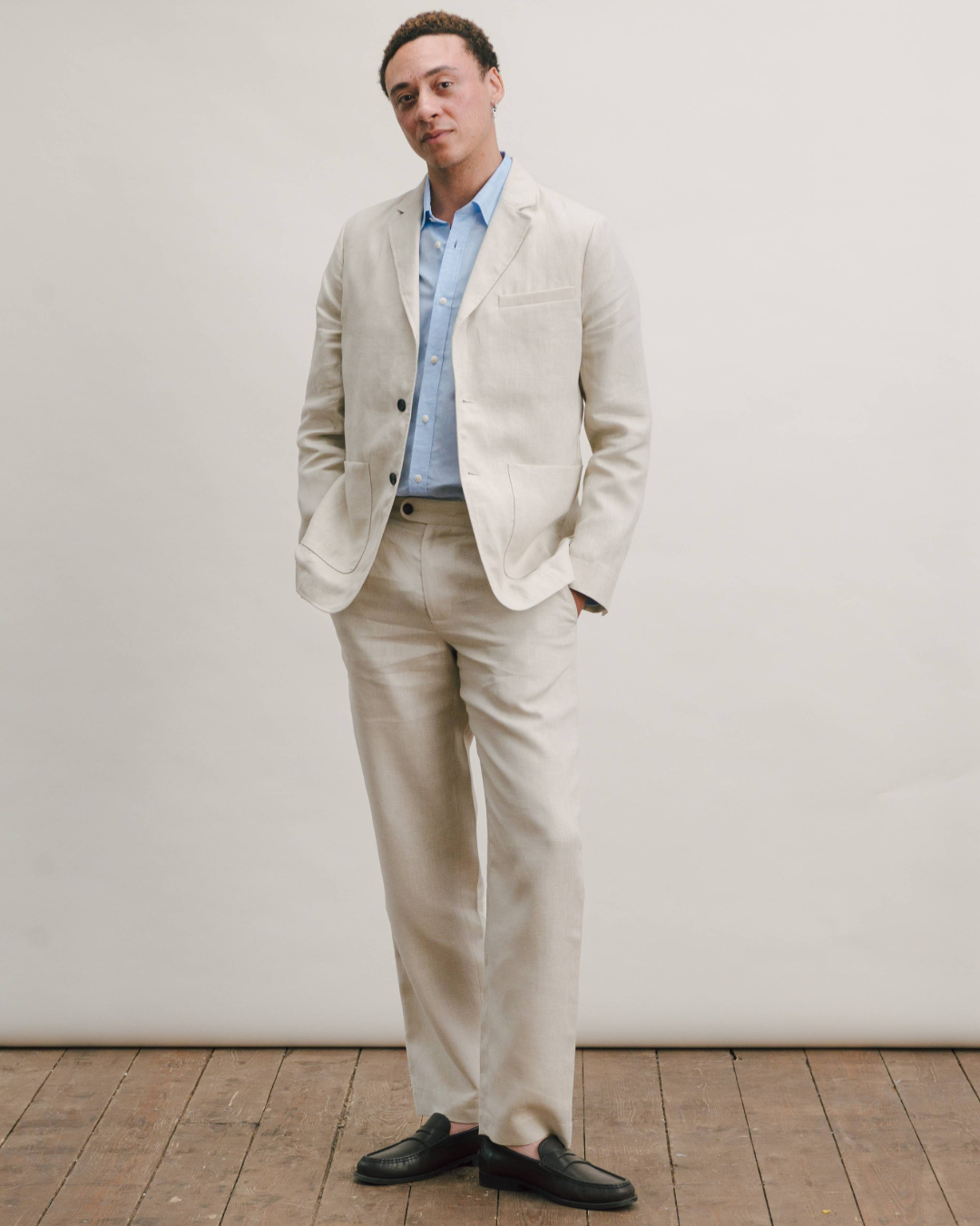Ivory Linen Suit