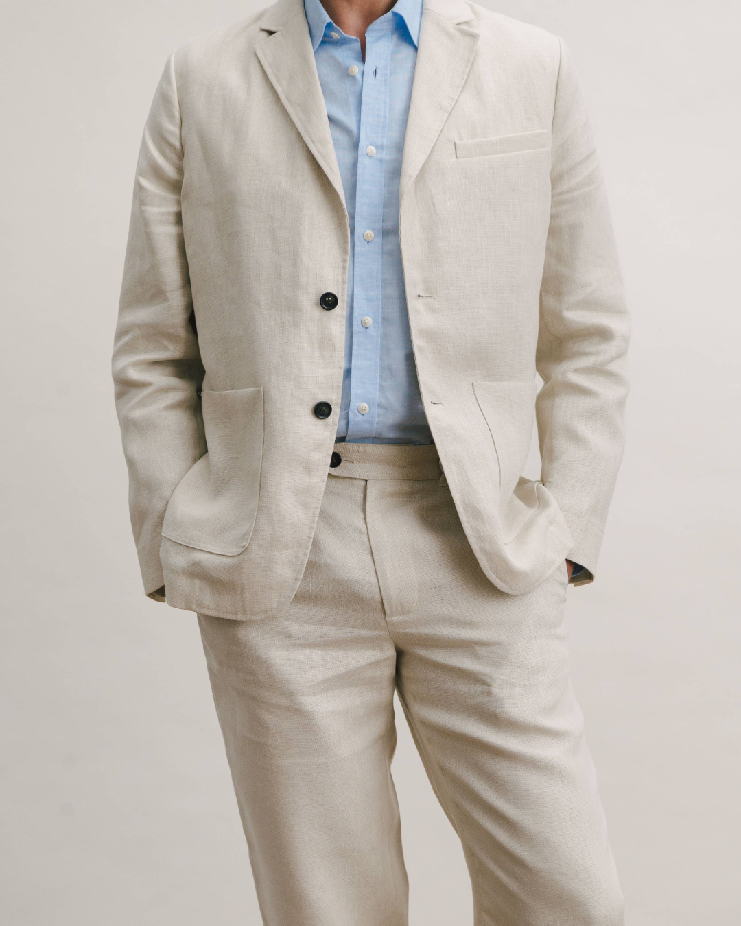 Ivory Linen Suit