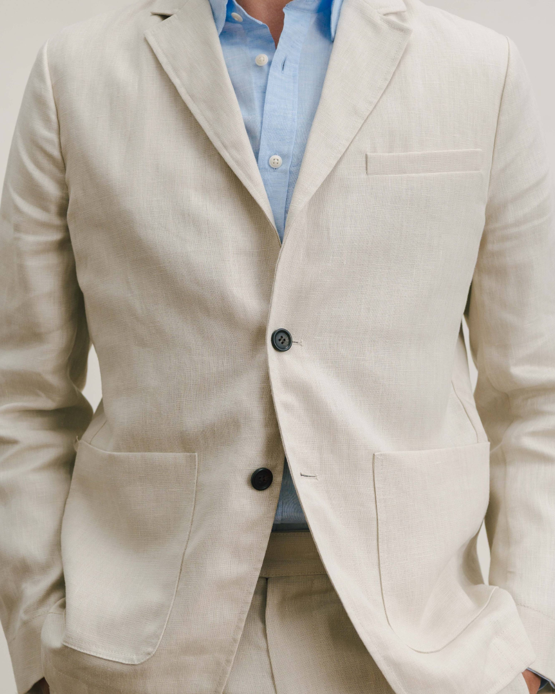 Ivory Linen Suit