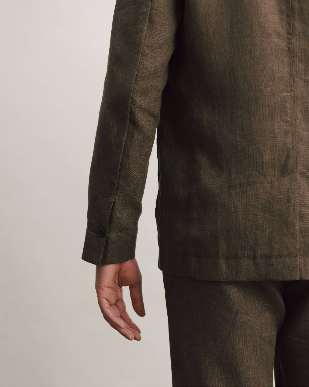 Hickory Brown Linen Suit