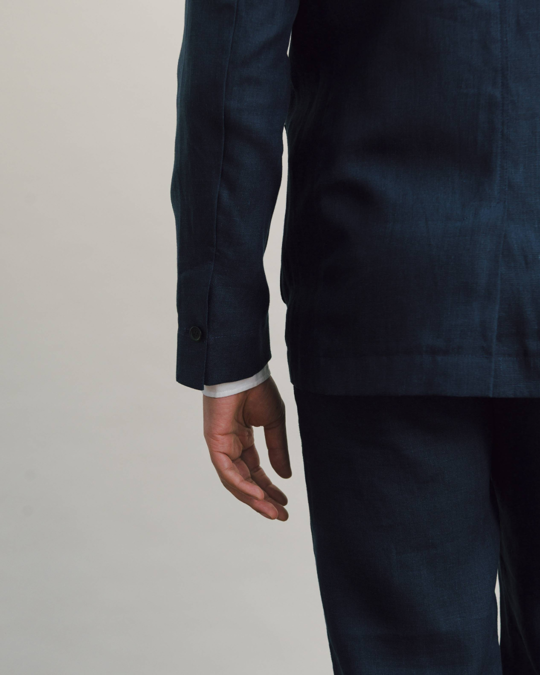 Blue Nights Linen Suit