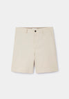 Ecru Seersucker Relaxed Shorts, Shorts - SIRPLUS