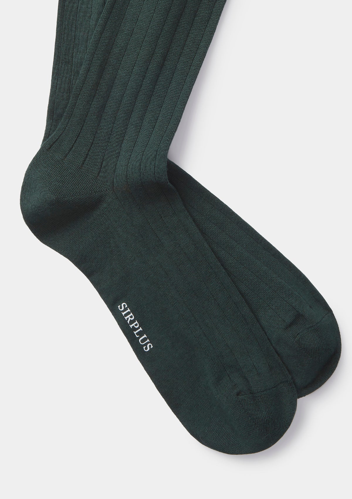 Forest Green Cotton Dress Socks, Socks - SIRPLUS