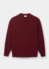 Garnet Deadstock Donegal Jumper, Knitwear - SIRPLUS
