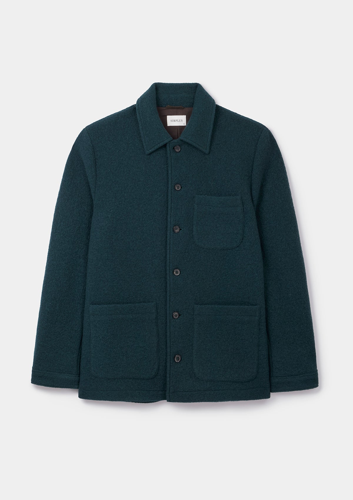Surplus Pine Green Boucle Wool Chore Jacket