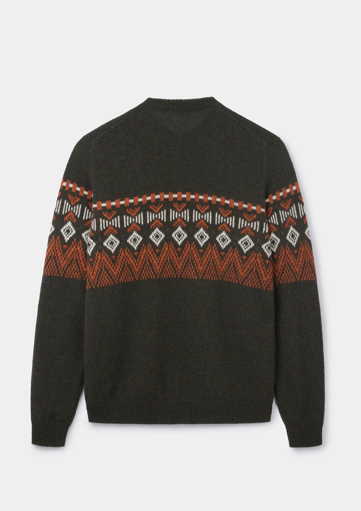 Green Icelandic Style Crew Neck Jumper, Knitwear - SIRPLUS