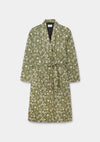 Green Ophidian Dressing Gown Made with Liberty Fabric