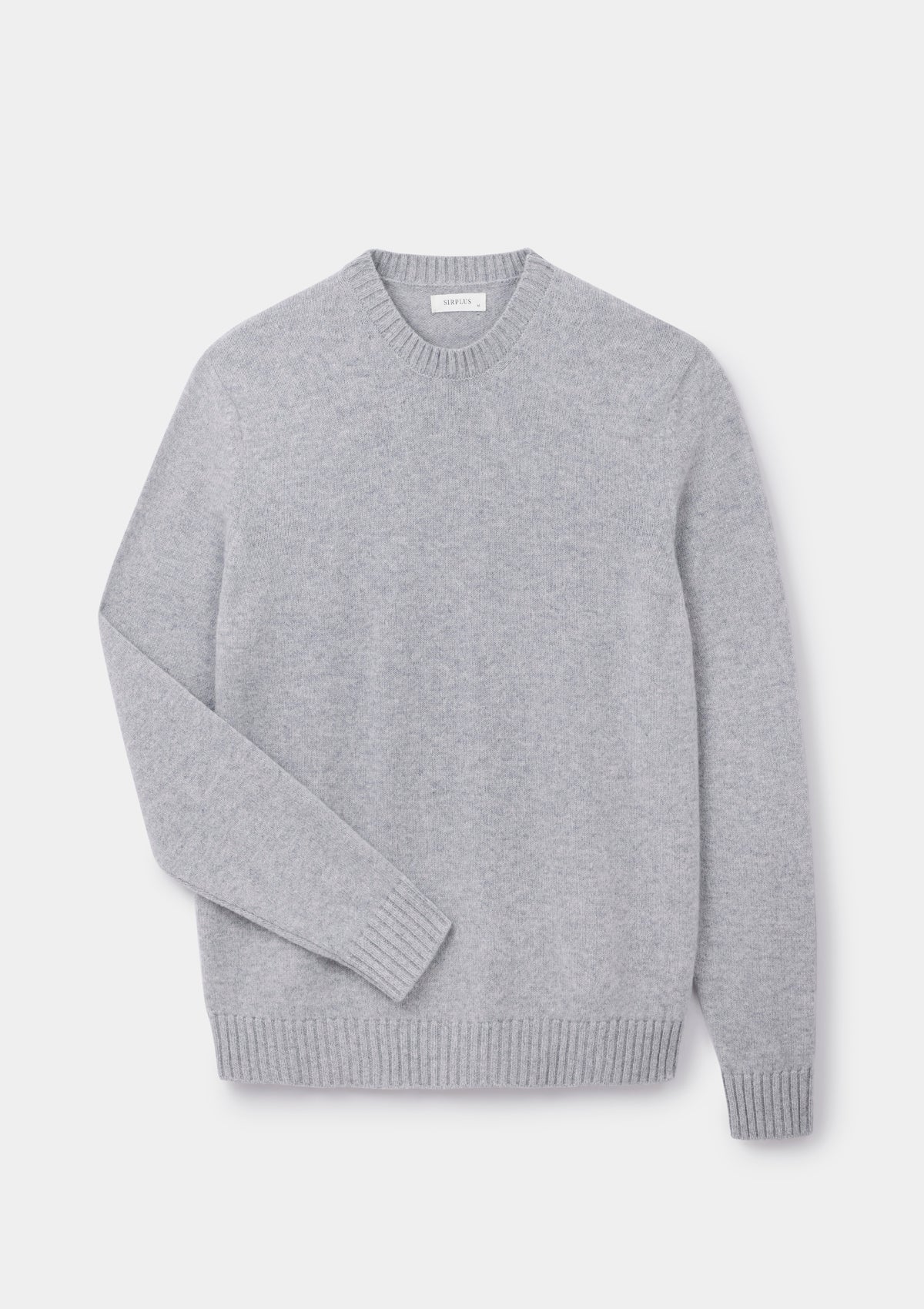 Grey Mist Lambswool Crew Neck Jumper